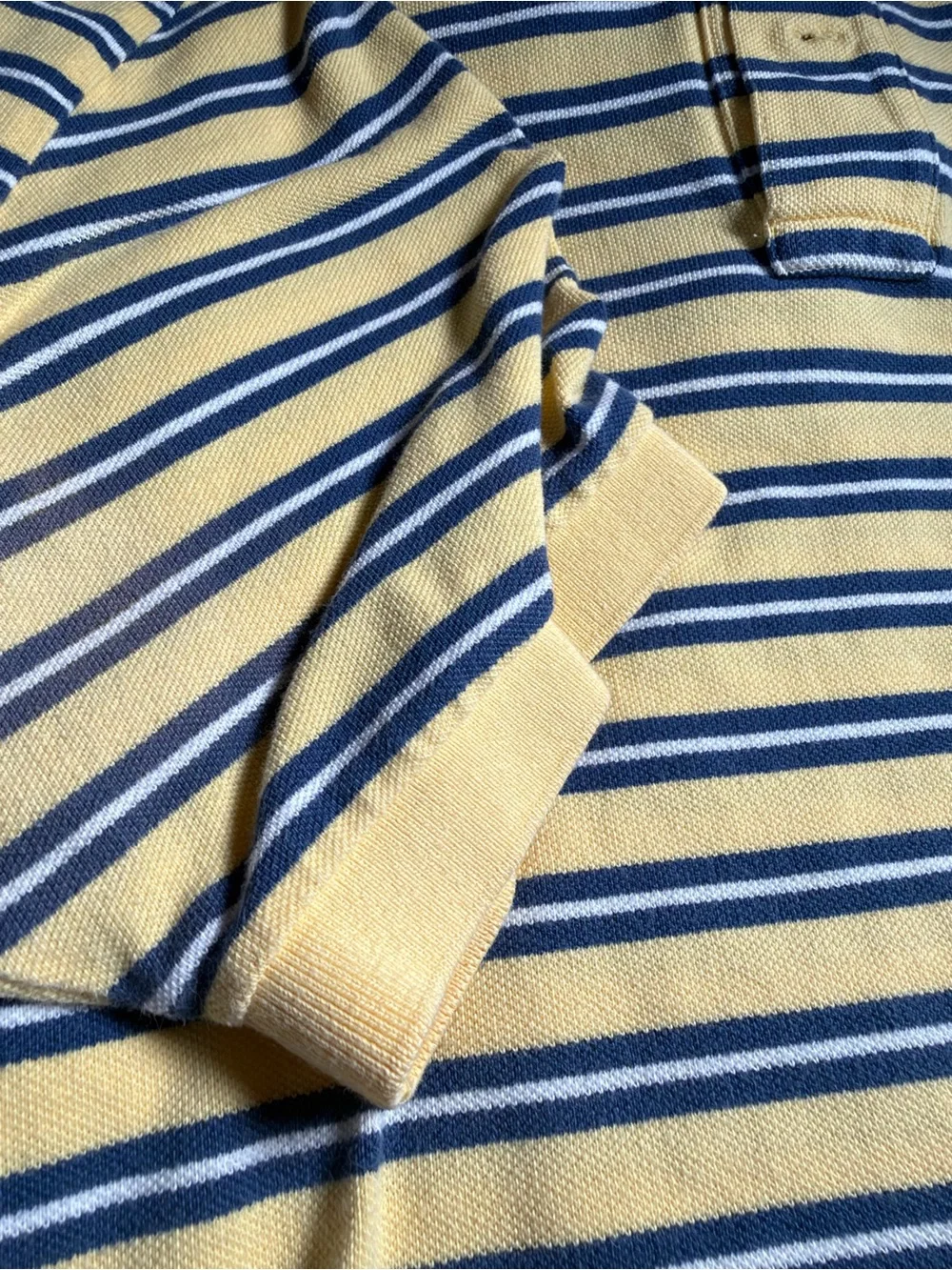 Ralph Lauren Yellow & Blue Striped Polo Shirt
